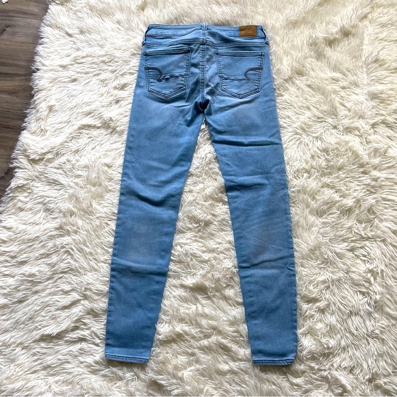 American Eagle Light Wash Jeggings, Super Stretch, Size: 2, GUC! - Picture 6 of 11